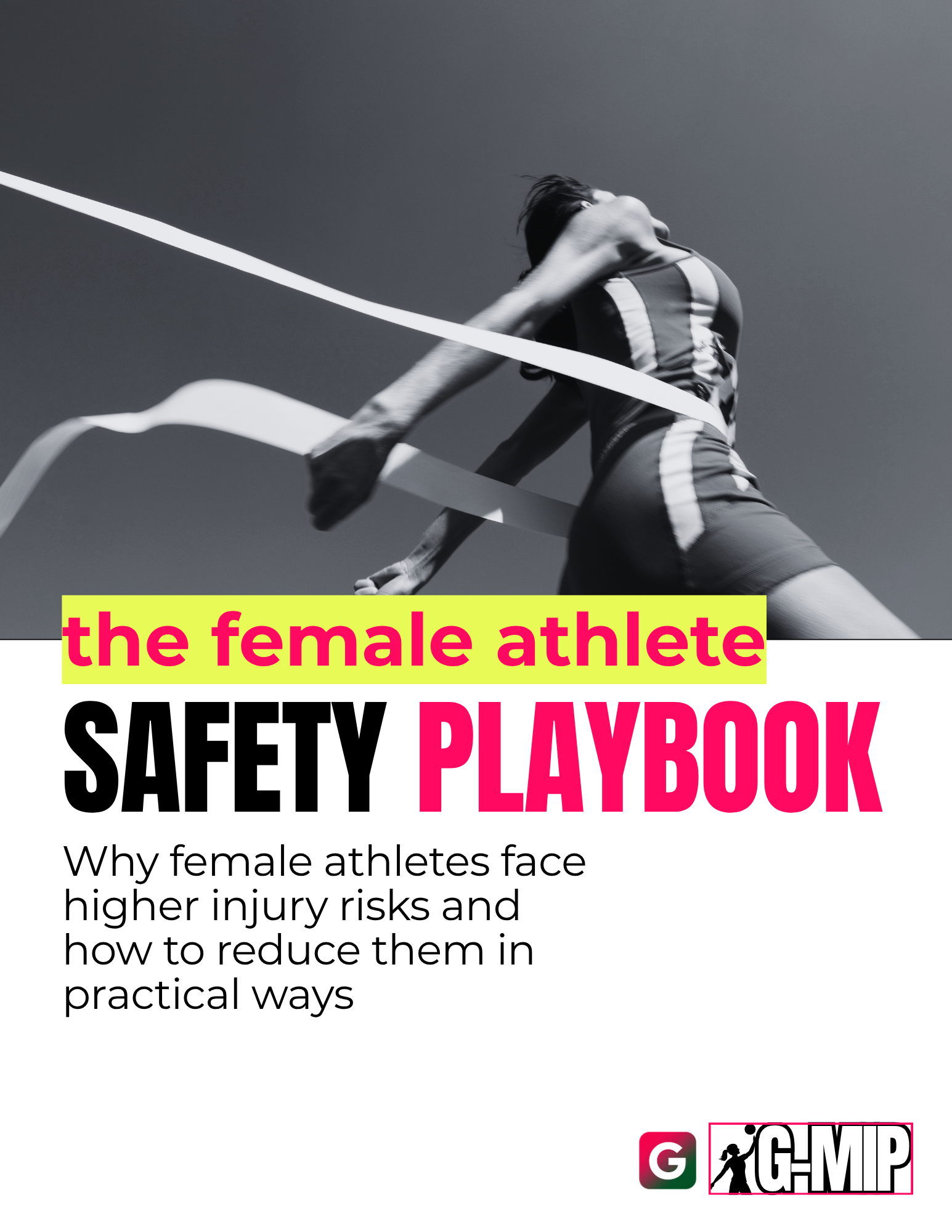 Cover of the G-MIP Female Athlete Safety Playbook